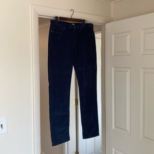 Mens dockers navy slim corduroy pants (34/32)
